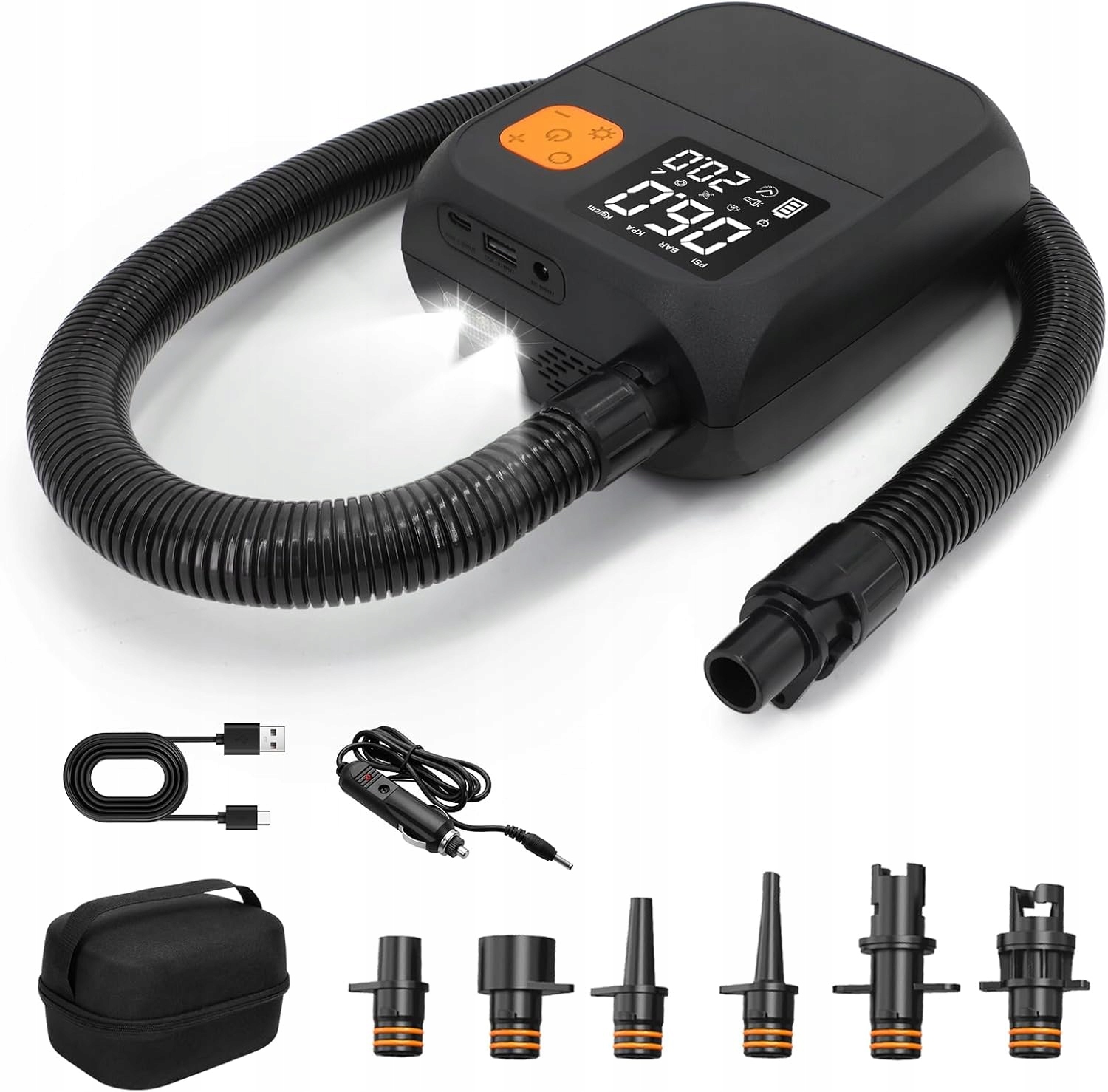 Akumulátorová Pumpa Pro Paddleboardy Kajaka Bezdrátová Pumpa 8000mah 25 Psi