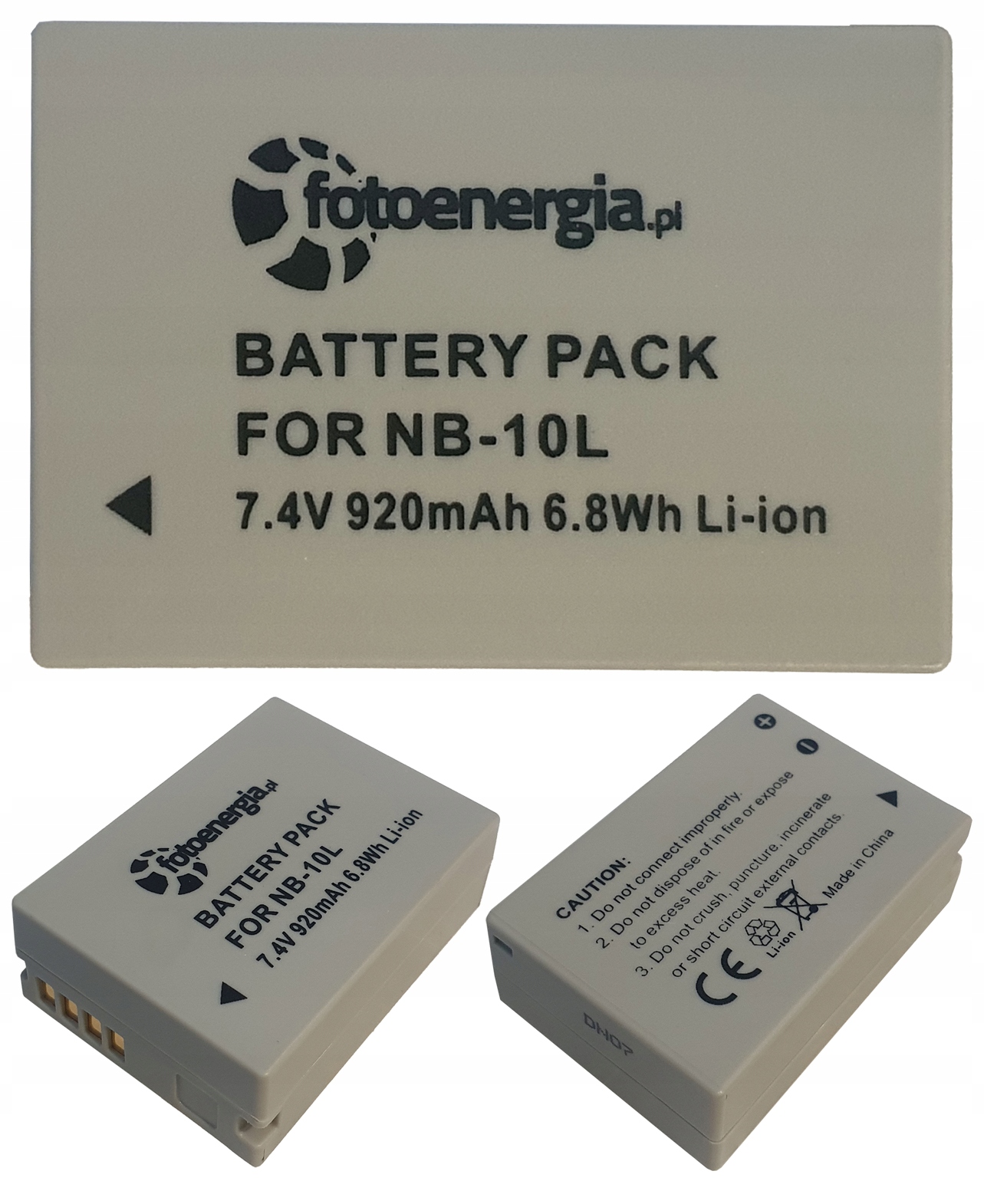 Batteria NB-10L Premium 7.4v 920mAh Per Canon PowerShot - Ricaricabile Li-ion, Per G1 X, G3 X, SX40 HS, Ecc. - Foto 4