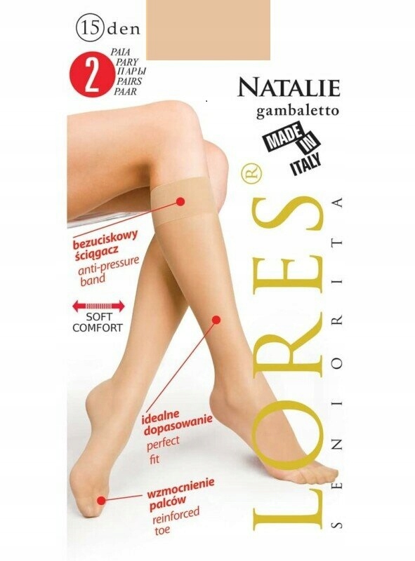 

Natalie Noiset Cienkie podkolanówki 15 den 2 pary