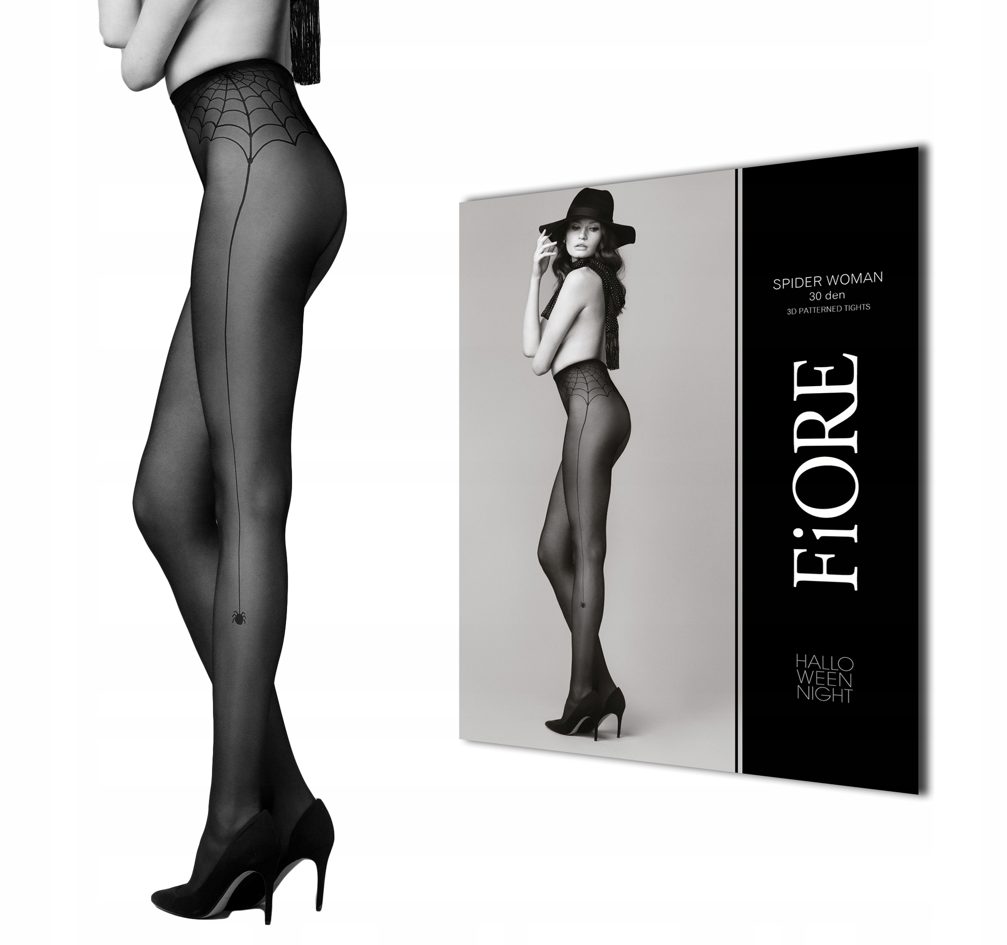 

Fiore rajstopy damskie pająk Spider Woman 30DEN 4