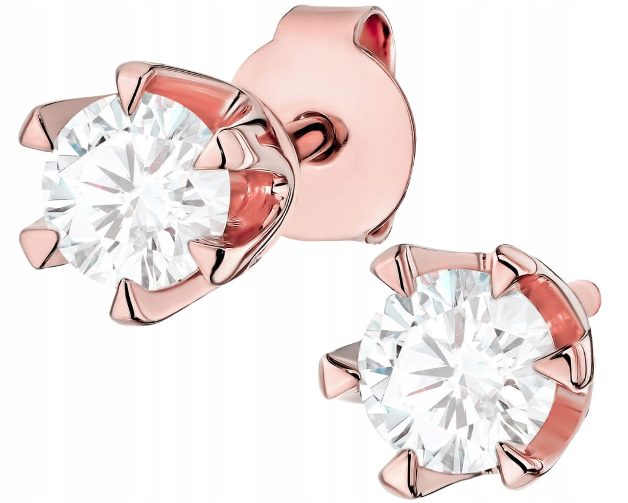 Růžové Zlato Náušnice Laboratorní Brilianty Zlato 585 Dárek Gravírování