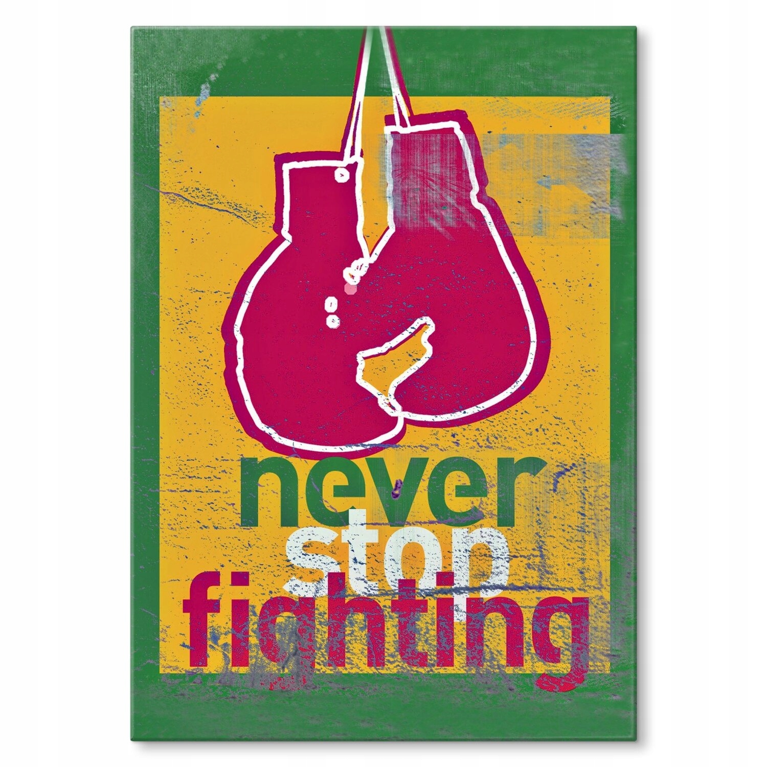 Kovový plakát Nepřestávej bojovat Dárek 30 x 42 cm