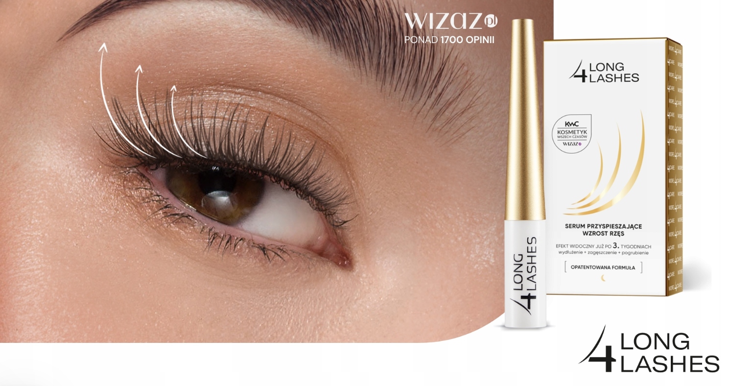 SKUTECZNE SERUM DO RZĘS PRZYSPIESZAJĄCE POROST GĘSTOŚĆ POGRUBIA NA PREZENT Kod producenta 4645