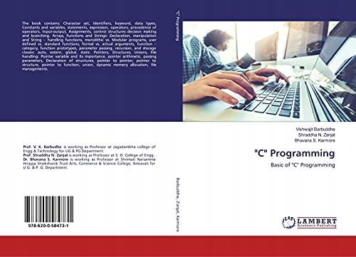 Karmore, Bhavana S. "C" Programming: Basic of "C" Programming