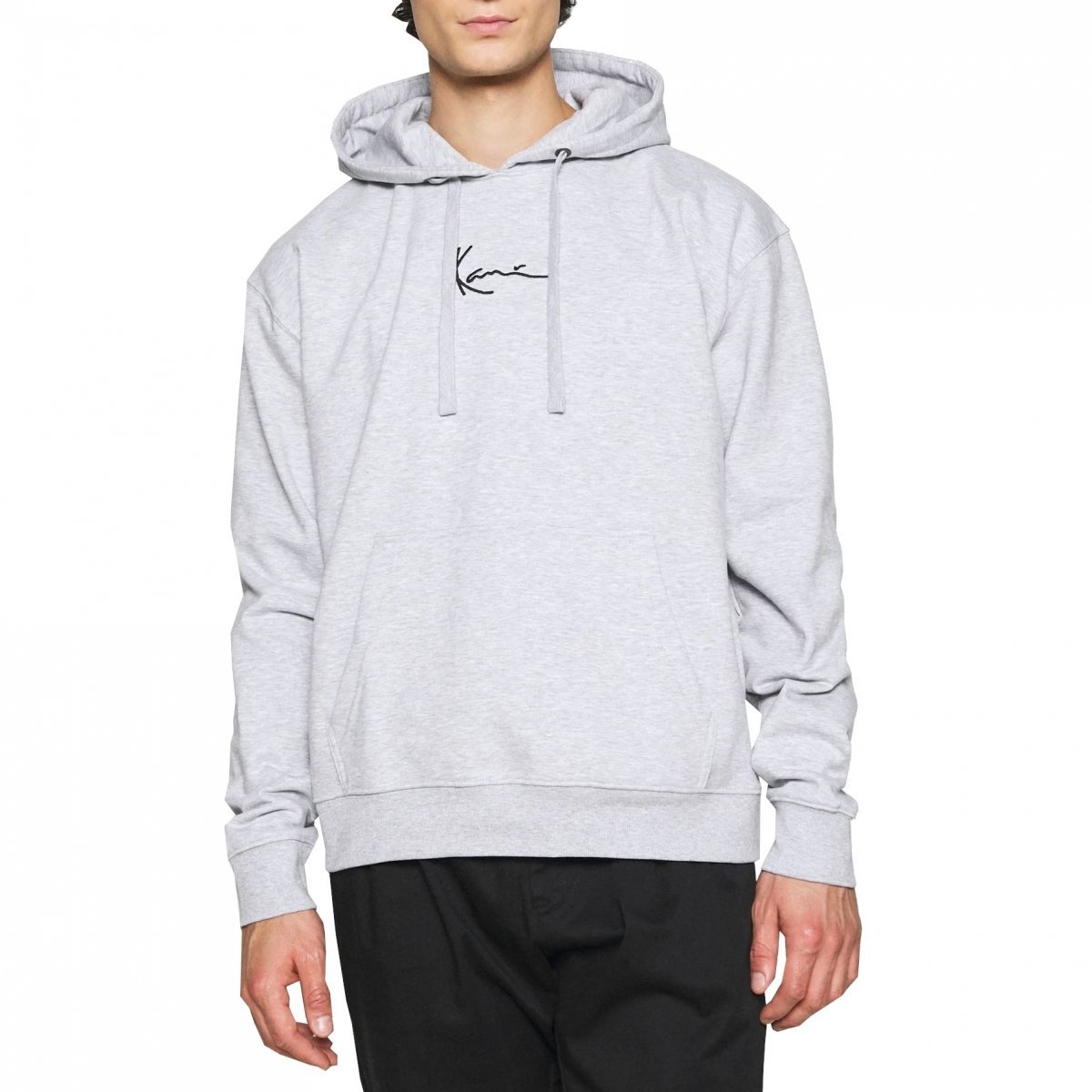 Karl Kani mikina šedá Small Signature Hoodie XXL