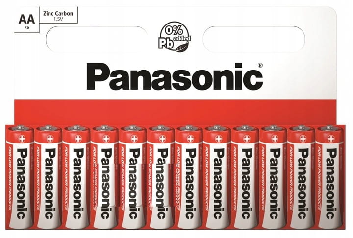 Bateria cynkowo-węglowa Panasonic Aa (R6) 12 szt.