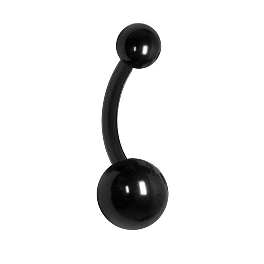 

Kolczyk do pępka 1,6/8/5/8 czarny