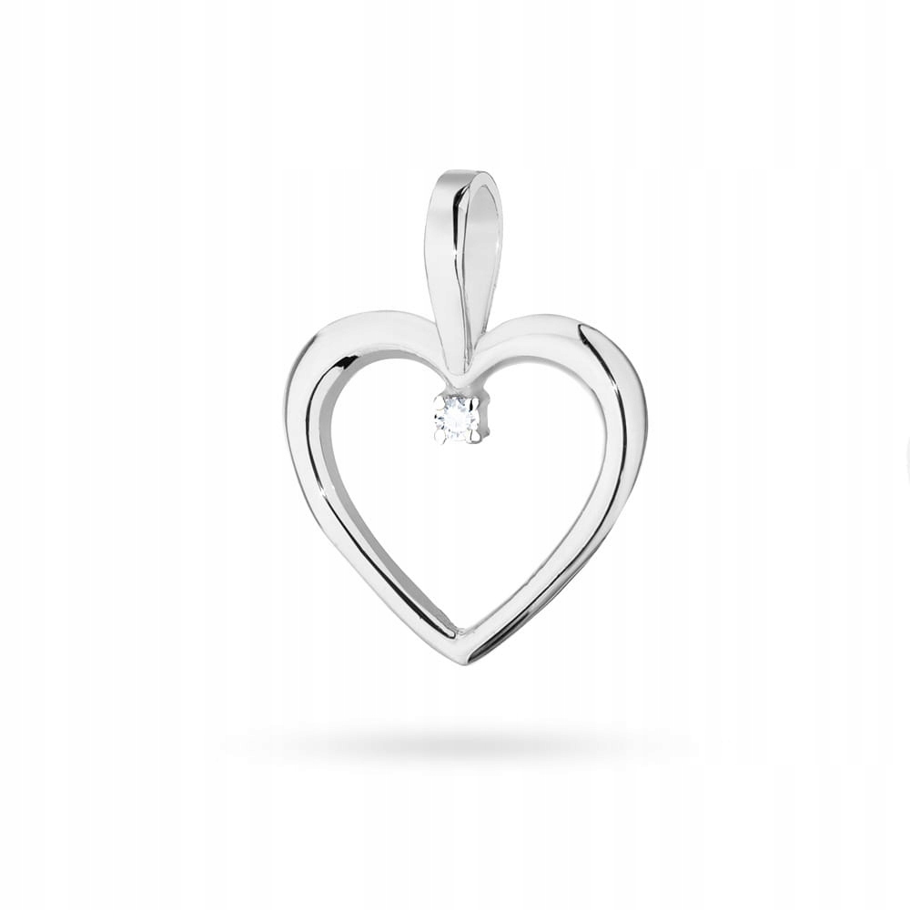 Zlatý přívěsek srdíčko s briliantem zlato 585 diamant srdce dárek