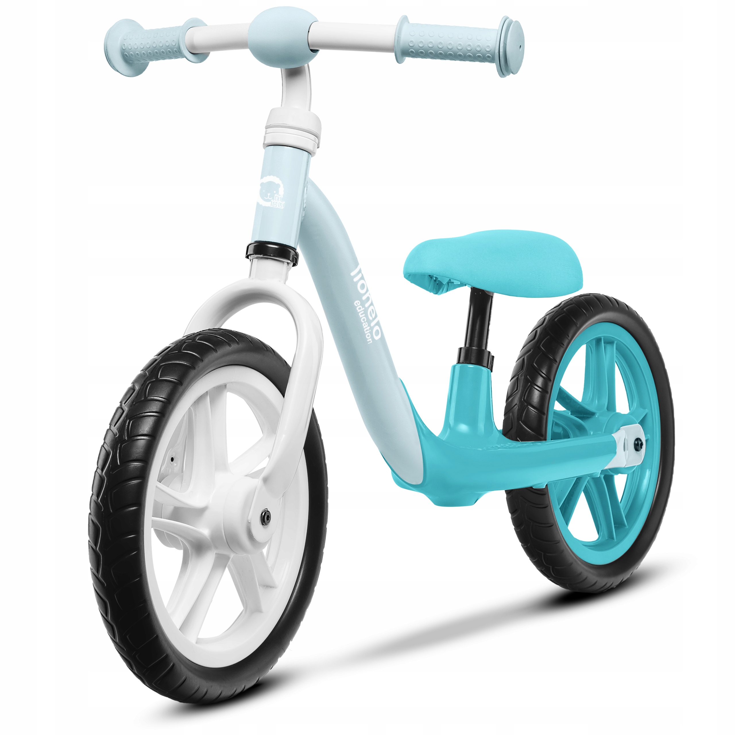 Rower biegowy Lionelo Alex 12" Biały, Turkusowy