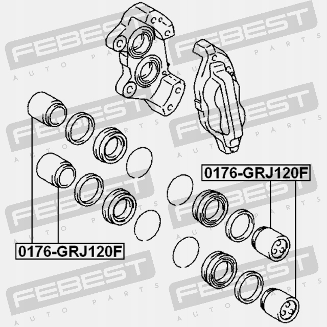Tłoczek zacisku ham. tył Producent części Febest