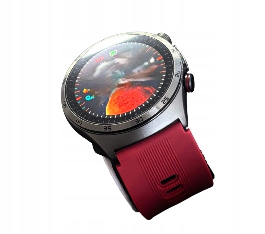 Smartwatch Ecg+ppg Ciśnienie Krwi Amoled Pasek Czerwony