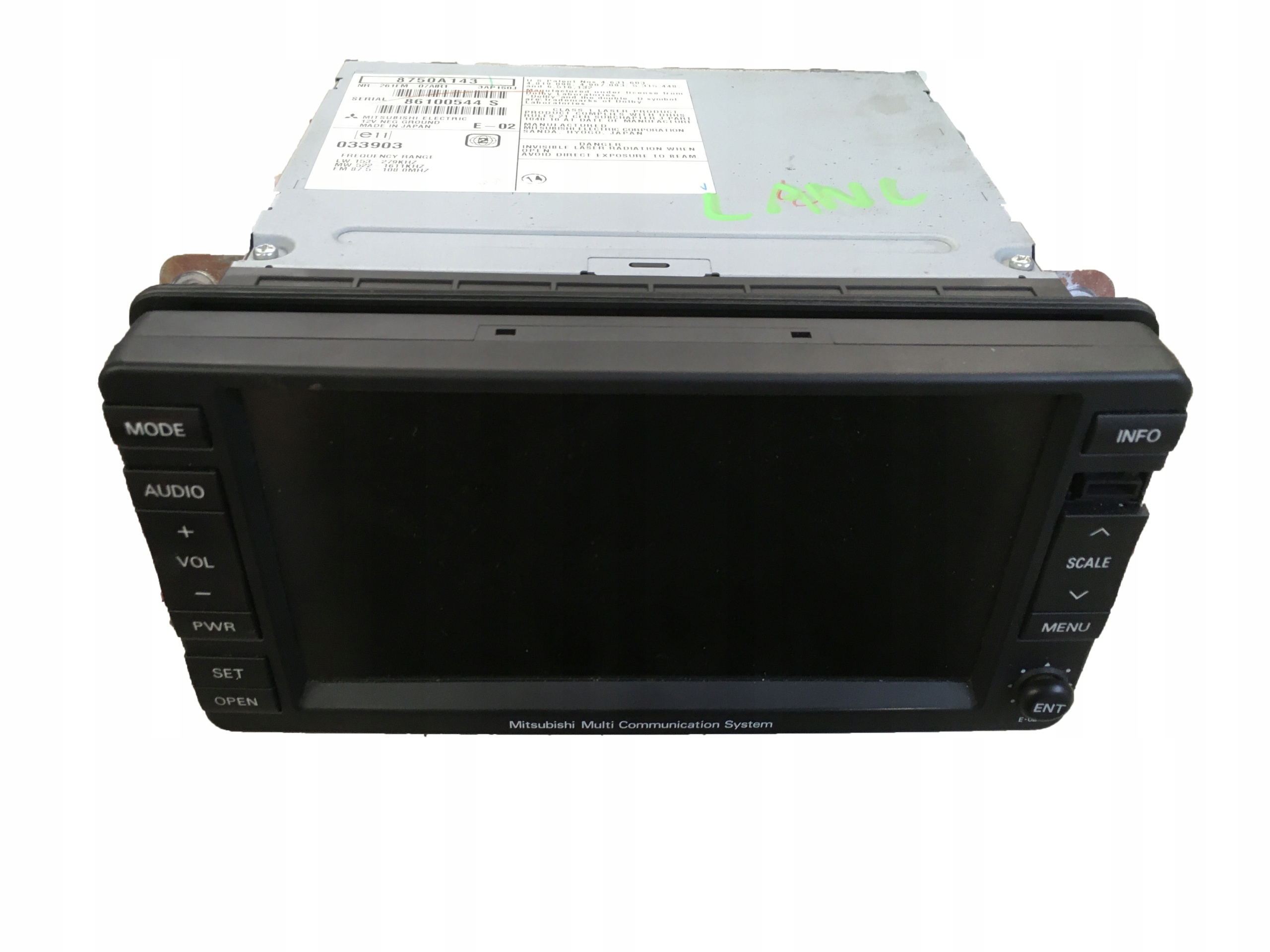 НАВІГАЦІЙНЕ РАДІО LANCER VIII 8750A143