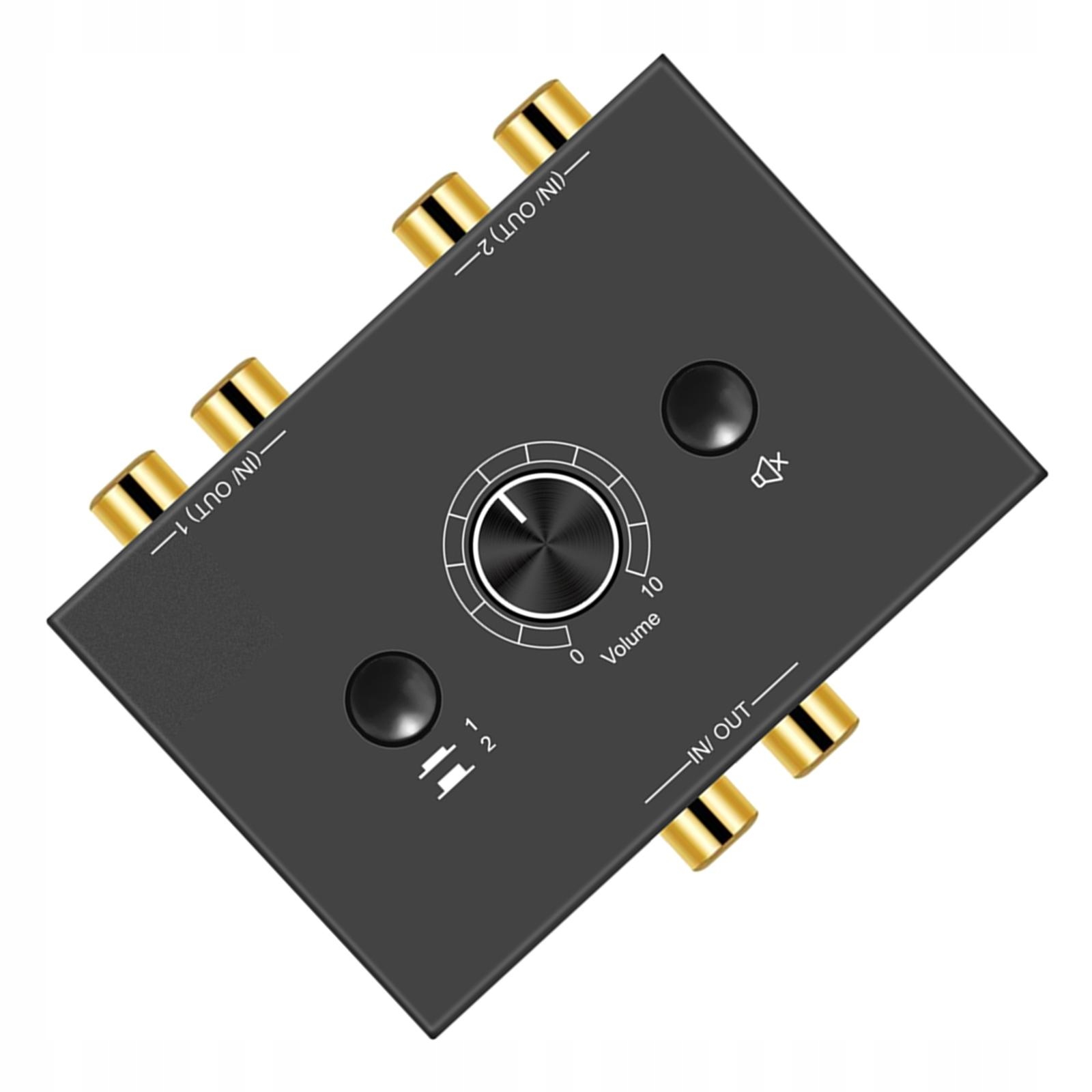 L / R Stereo Audio Switcher with Mute Button for Marka inna