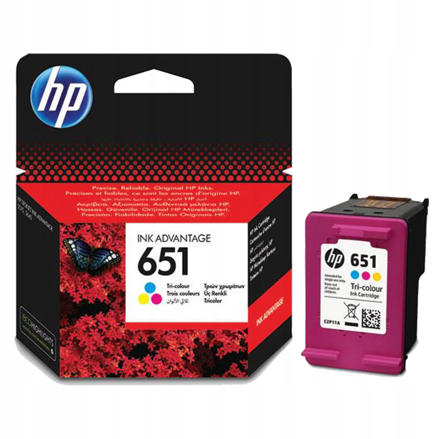 Tusz Hp 651 C2P11AE trójkolorowy