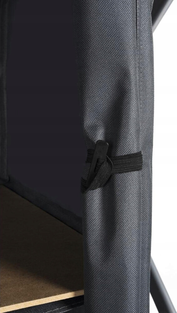 SZAFKA KEMPINGOWA TURYSTYCZNA SKŁADANA CAMP ACTIVE 49 X 53 X 95 CM Kolor dominujący odcienie szarości