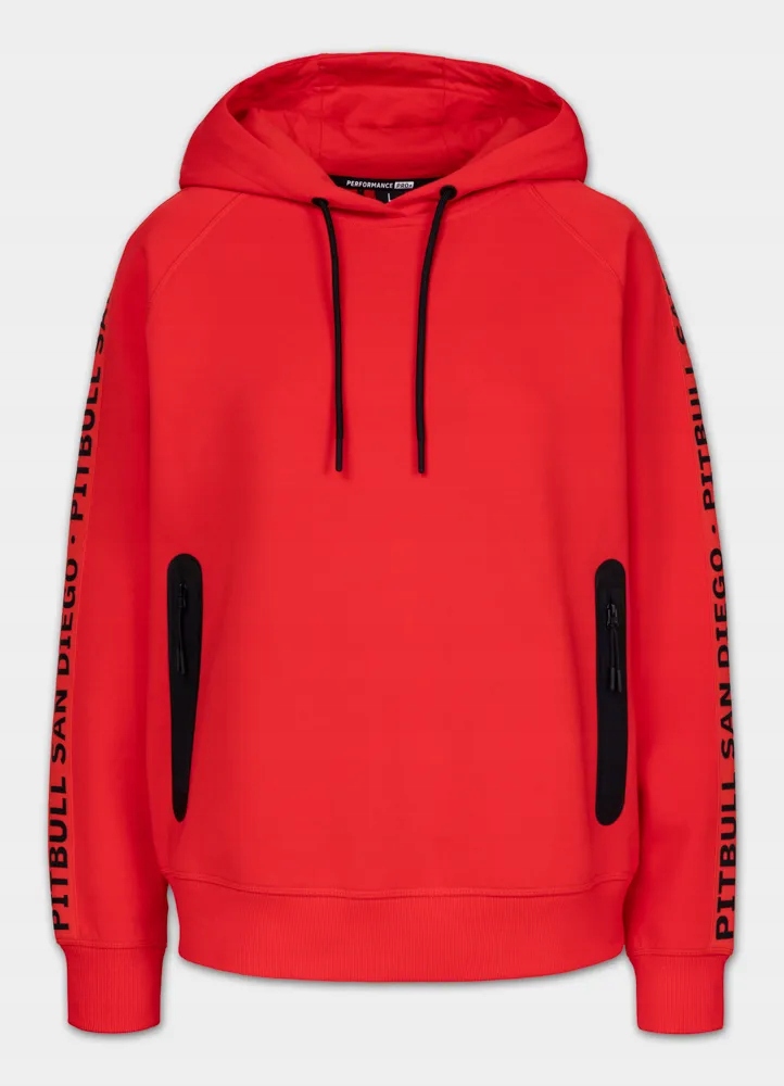 Dámská Mikina s kapucí Pitbull Tape Explory nápisy na rukávech XL