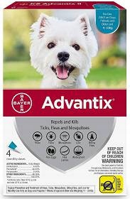 Elanco Advantix Kropelki dla psa przeciw pchłom i kleszczom (4-10kg) 4szt.