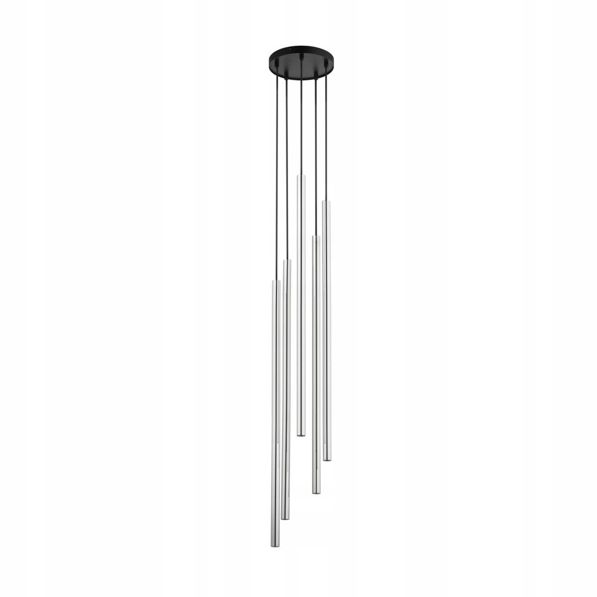 Závěsná lampa 5-bodová, stříbrné tuby na kruhu Sopel Lux 5 Sigma Lighting