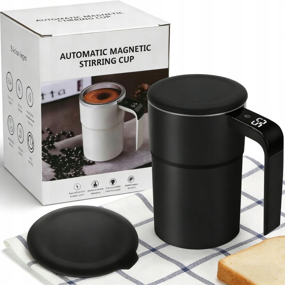 Elektryczny Samomieszający Kubek Do Kawy Magnetyczny Ładowania 380ML