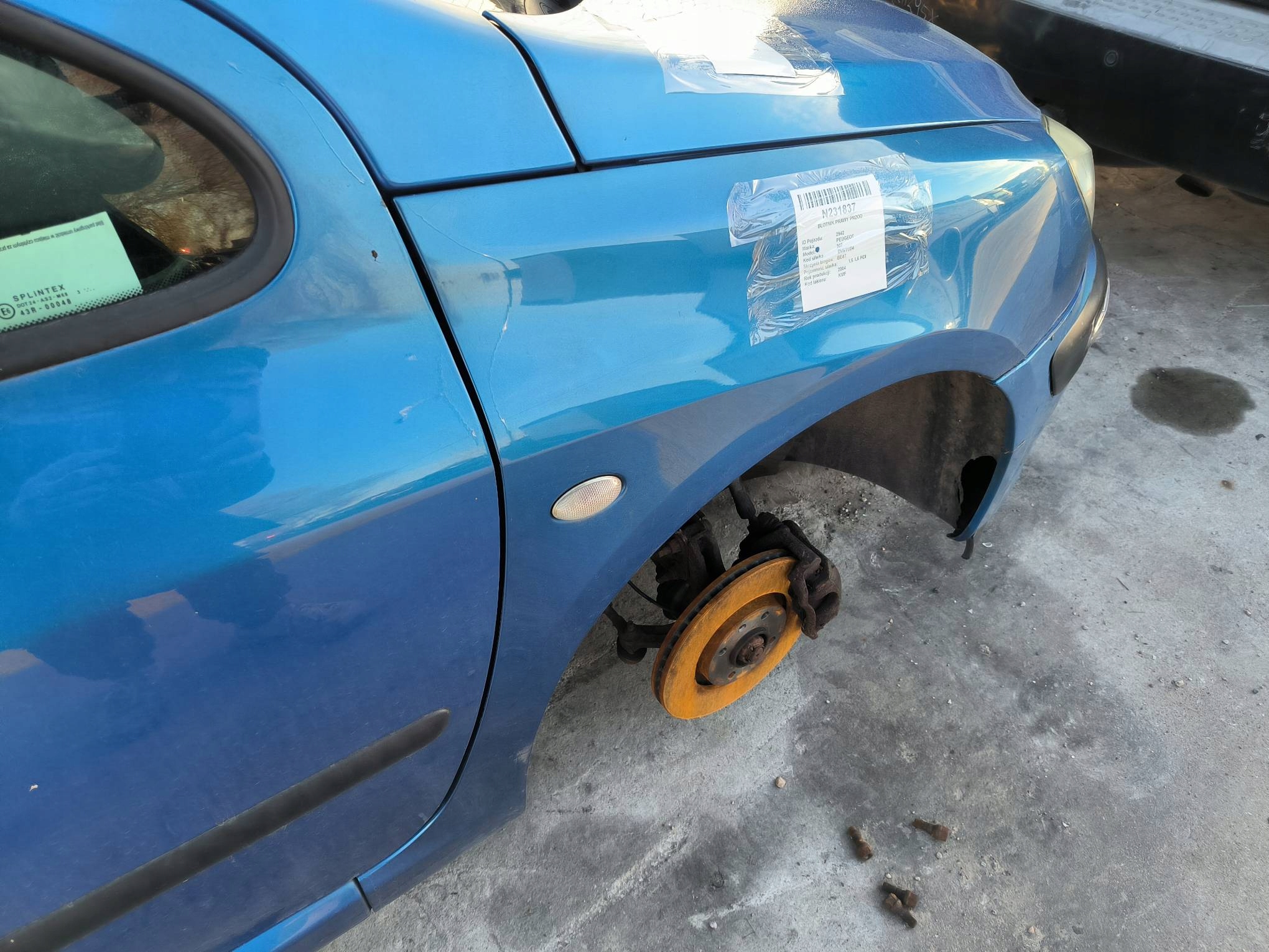 fender right front KMFD PEUGEOT 307