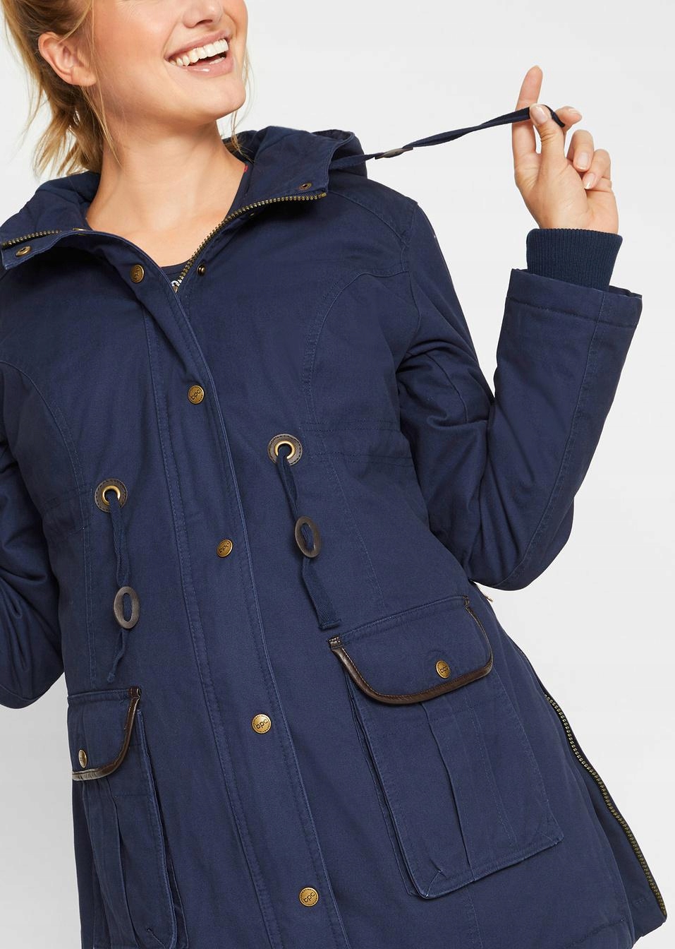 KURTKA CIĄŻOWA Z WSTAWKĄ NIEMOWLĘCĄ BONPRIX 38 Wzór dominujący bez wzoru