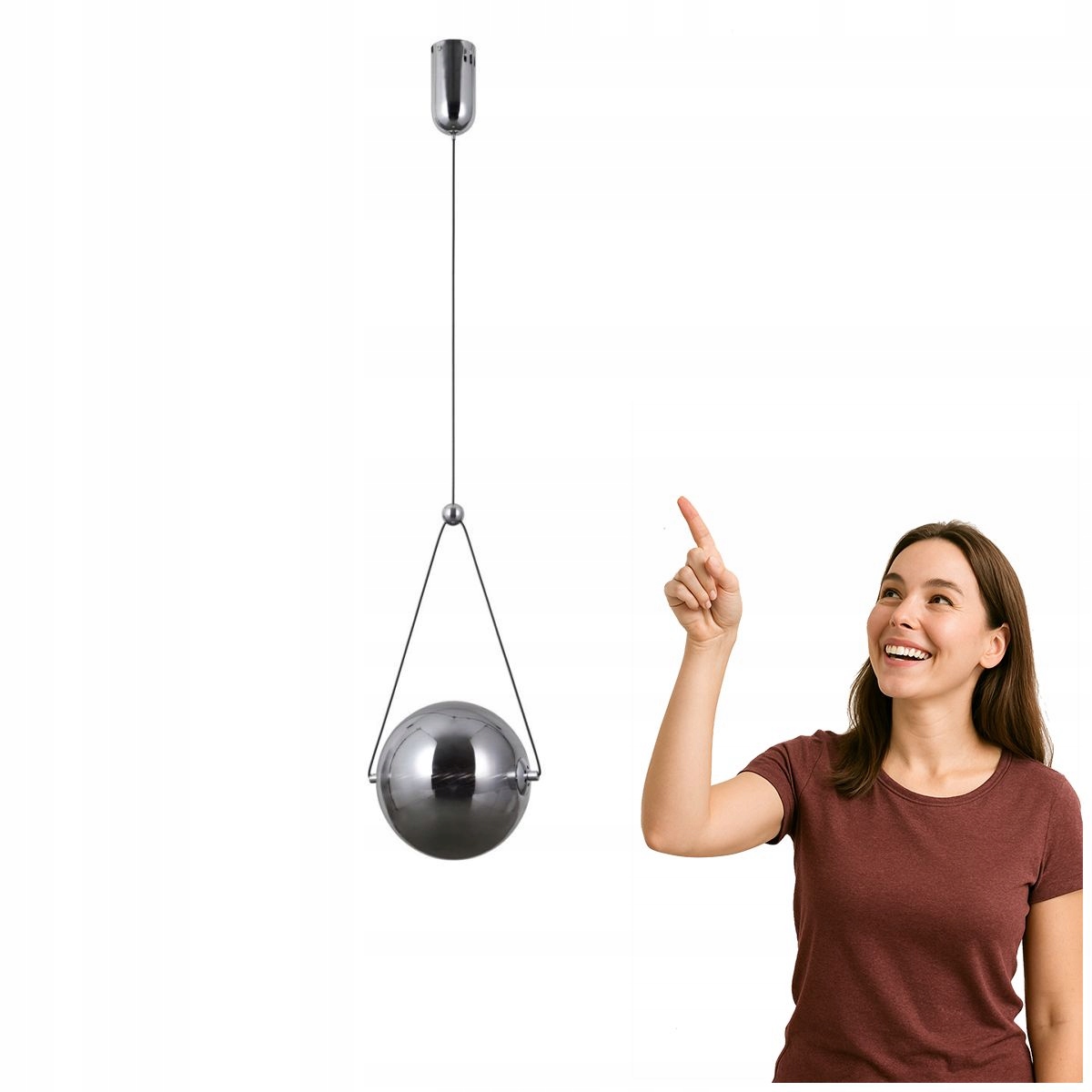 Závěsná Led lampa 9W Rastia PND-34361-M-CH-SG Italux