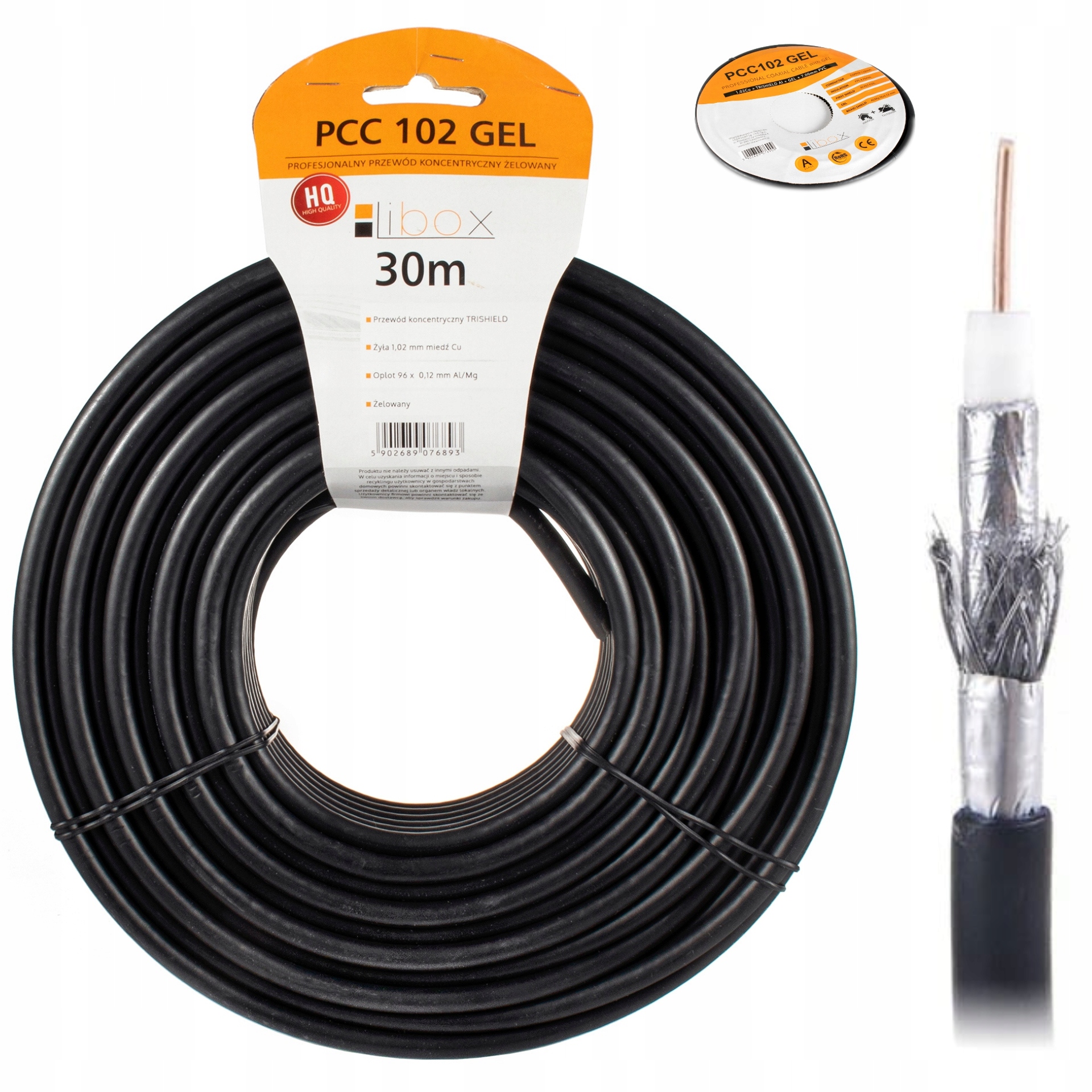 

Kabel Koncentryczny Żel Cu Antenowy Ziemny Lte 30M