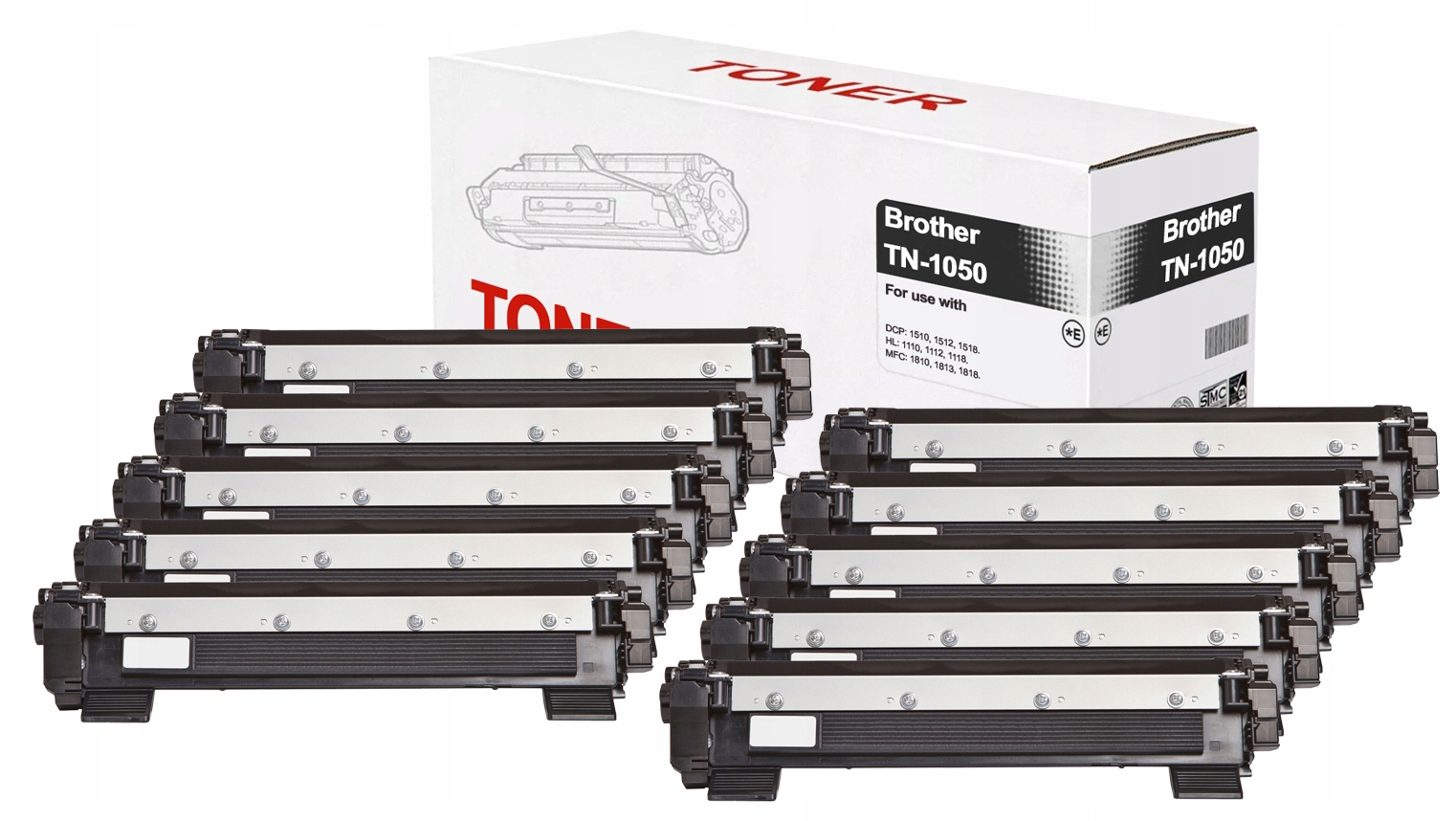 

10X Toner do Brother HL-1110E 1210WE TN1030 TN1050