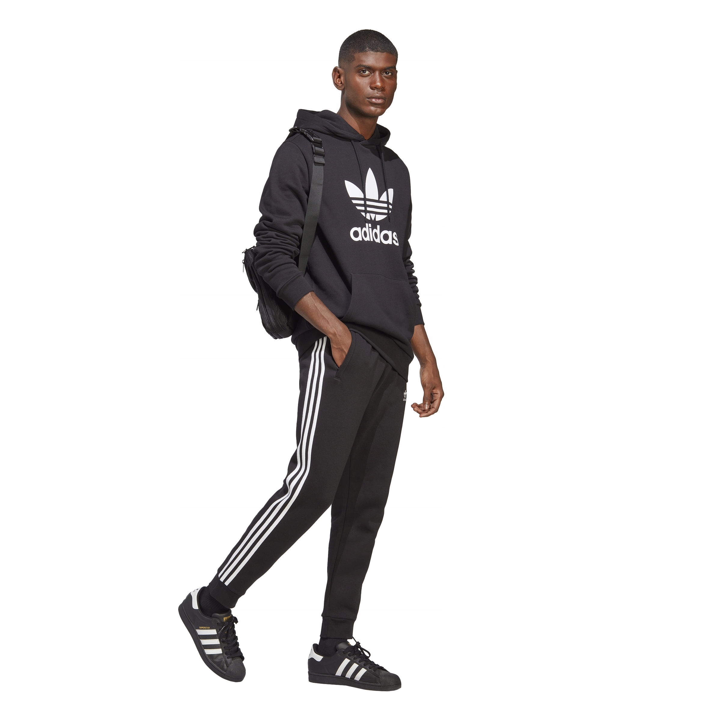 SPODNIE DRESOWE MĘSKIE ADIDAS CLASSIC KLASYCZNE DRESY BAWEŁNIANE r. L Rozmiar L