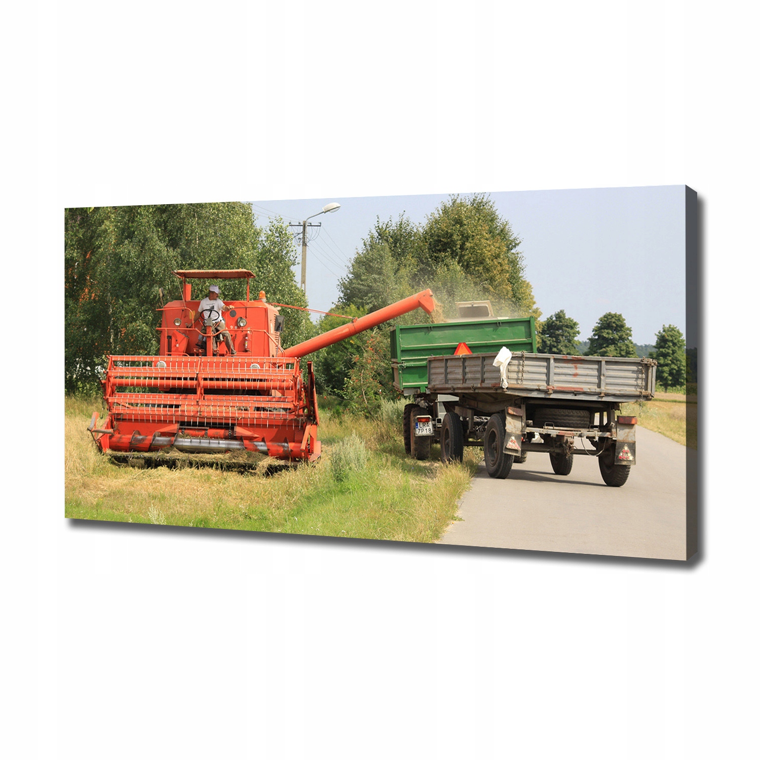 

Foto obraz canvas na ścianę Kombajn 120x60 cm