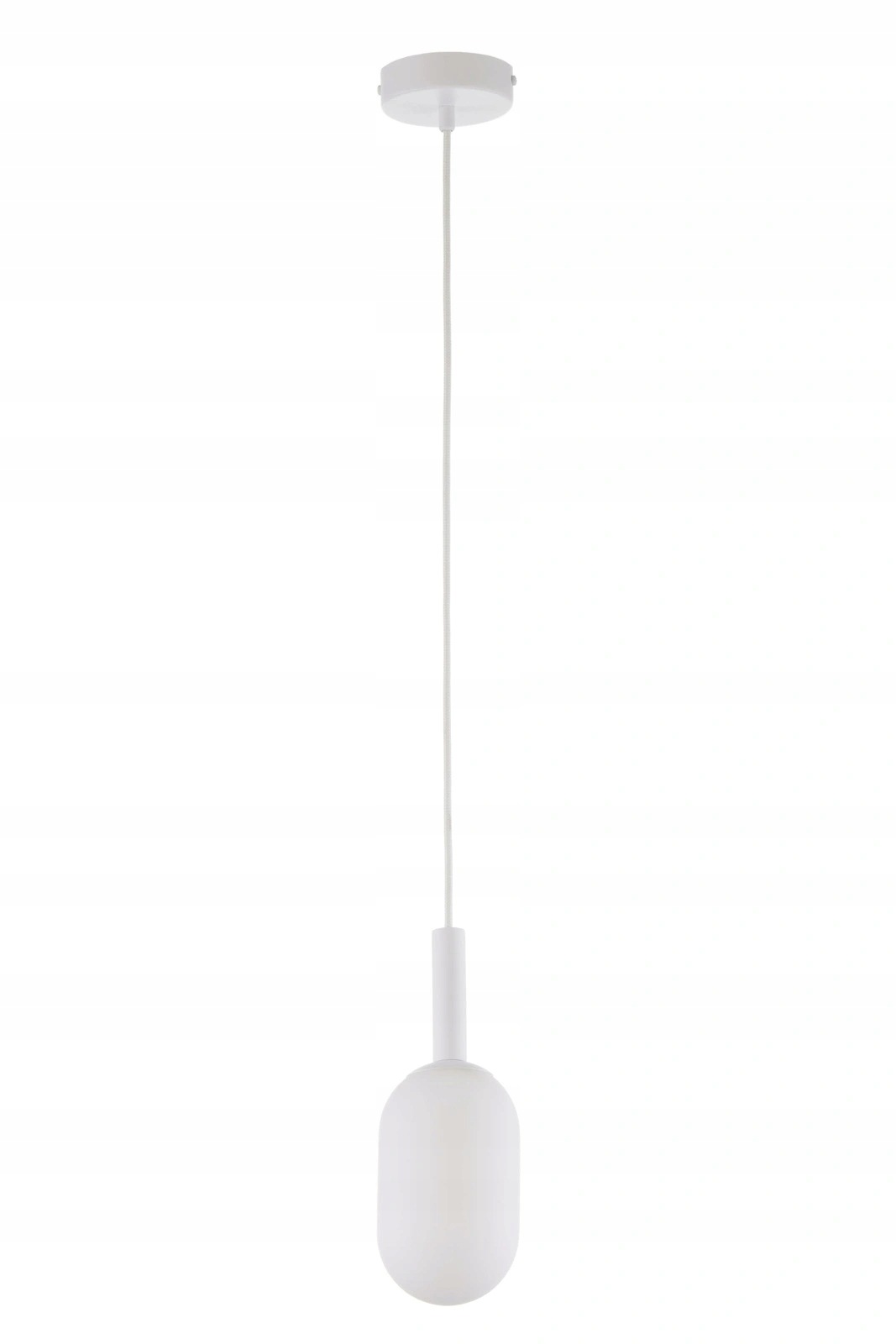 Sigma Lighting Pluum závěsná lampa bílá oválná skleněná lampa 1xE14 12W