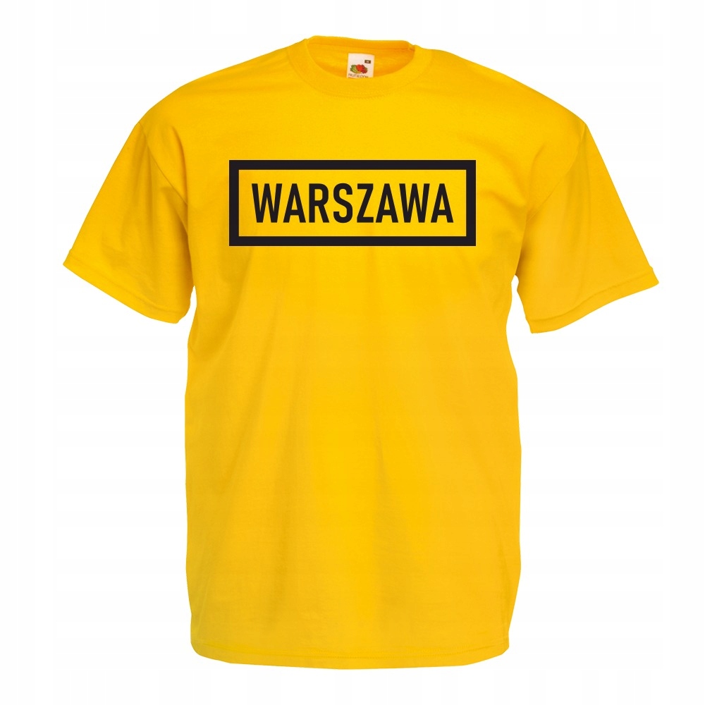 

Koszulka Warszawa stolica Polska M żółta