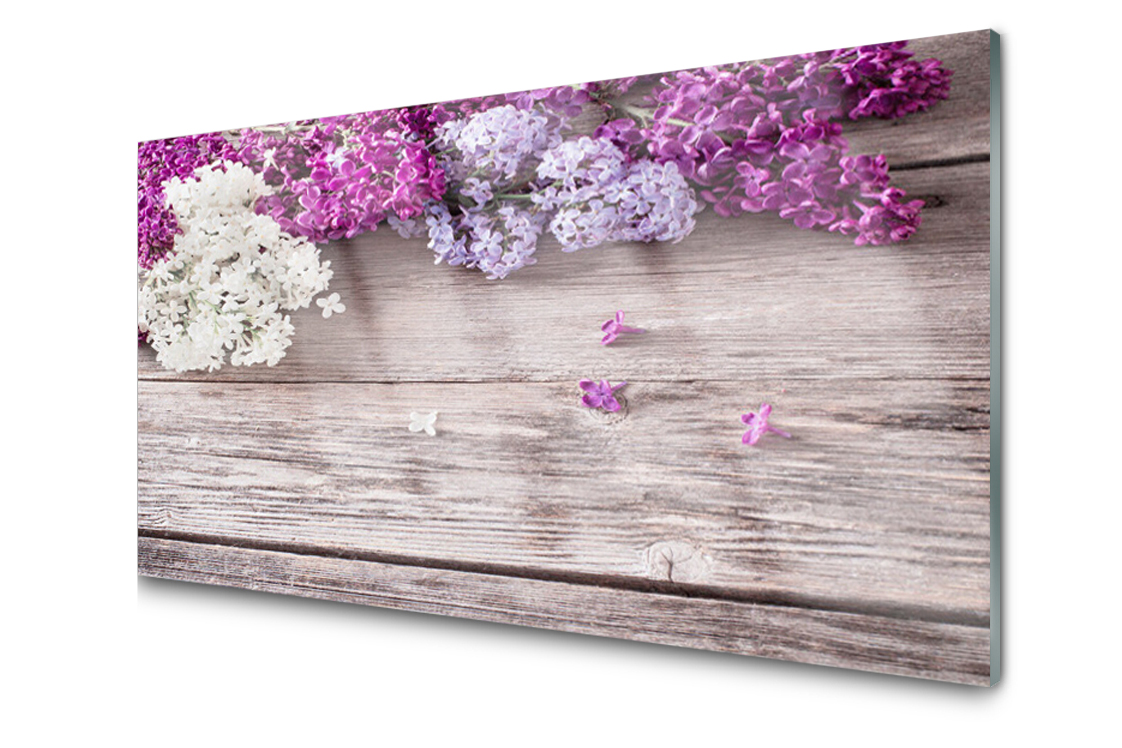 

Panel szklany dekor Kwiaty Roślina 140x70 + Klej