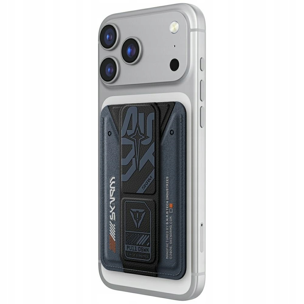 Peněženka Skinarma Kado Aegis Magnetic Cardholder Grip Stand, tmavě modrá