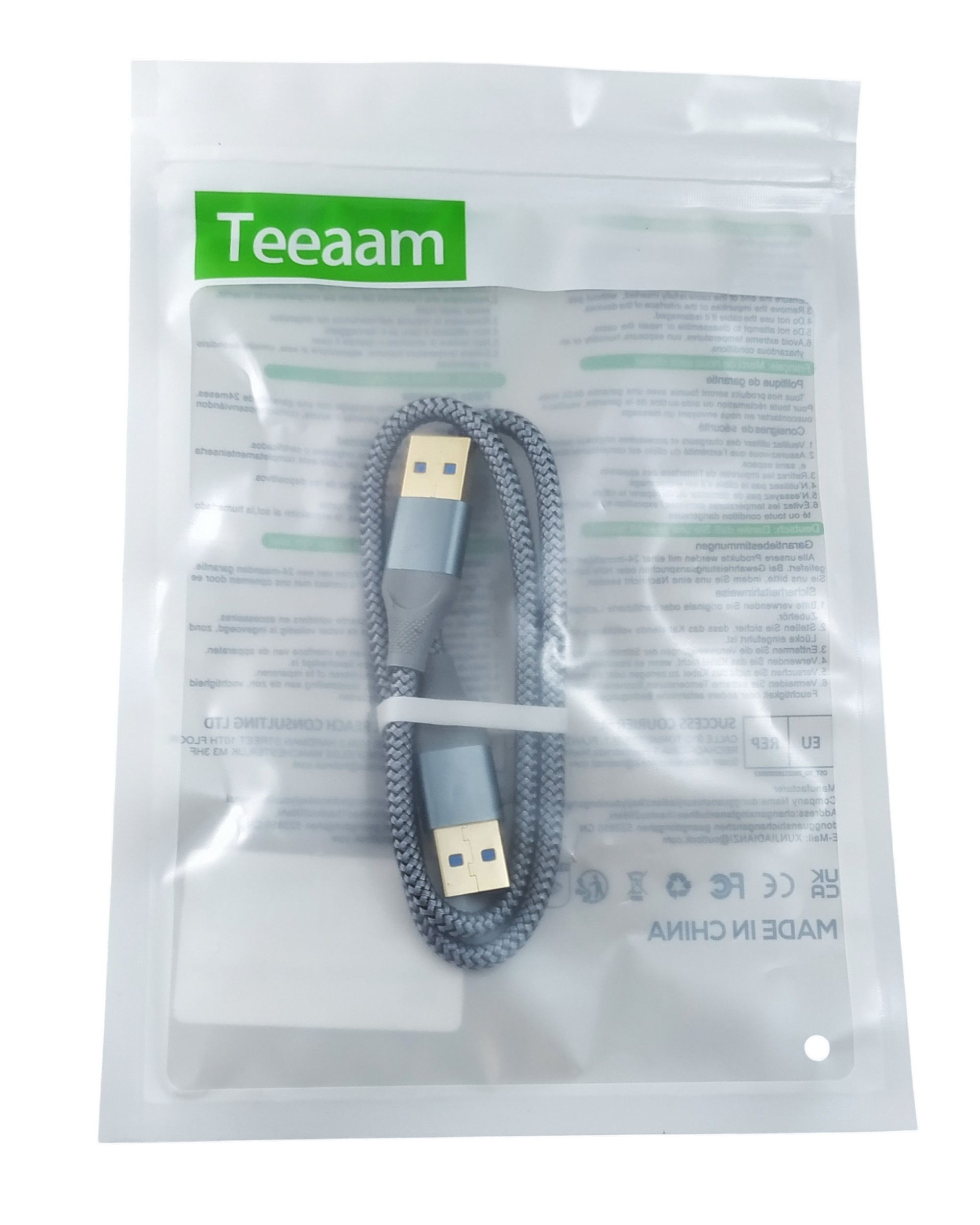Kabel USB 3.0 AM-AM 0,5M męsko męski