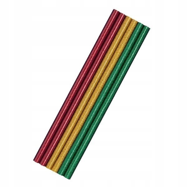 Klej do pistoletu 6 szt na gorąco z brokatem 190x7