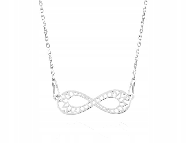 

Łańcuszek Infinity Nieskończoność ażur srebro925