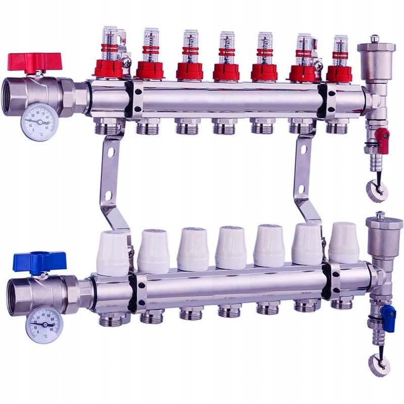 Rozdělovač podlahového vytápění podlahy 7