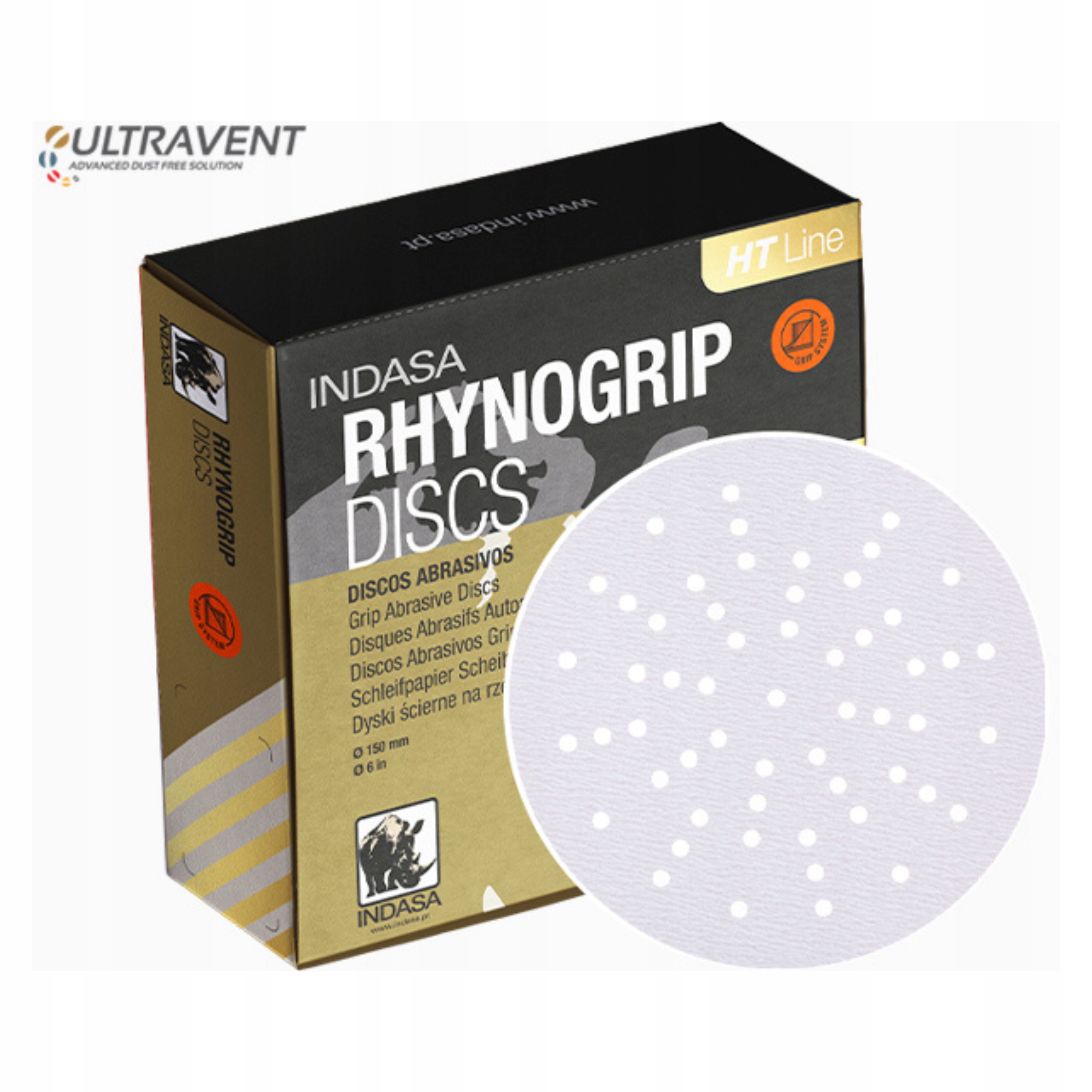 Brusný Papír Na Suchý Zip Indasa Ht Ultravent 150 mm P1500