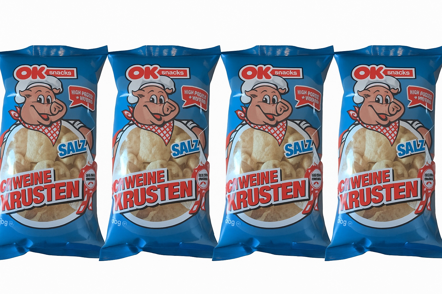Vepřové škvarky Solené – Křupavá svačinka Keto 400 g Slané křupky