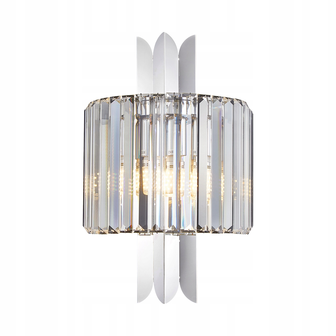 Křišťálové nástěnné svítidlo Milagro Margot Chrom 2xE14 max 40W Led IP20