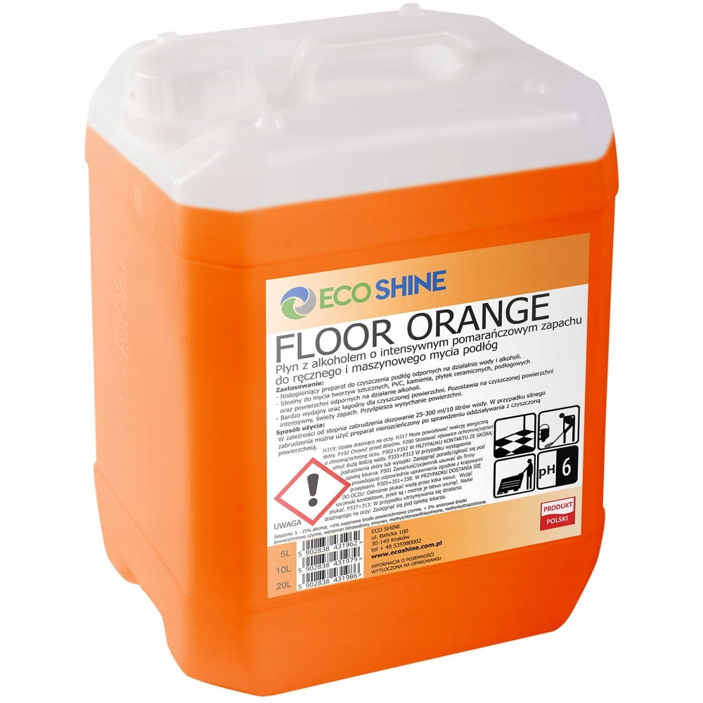 Levně Eco Shine Floor Orange 10L mytí podlah