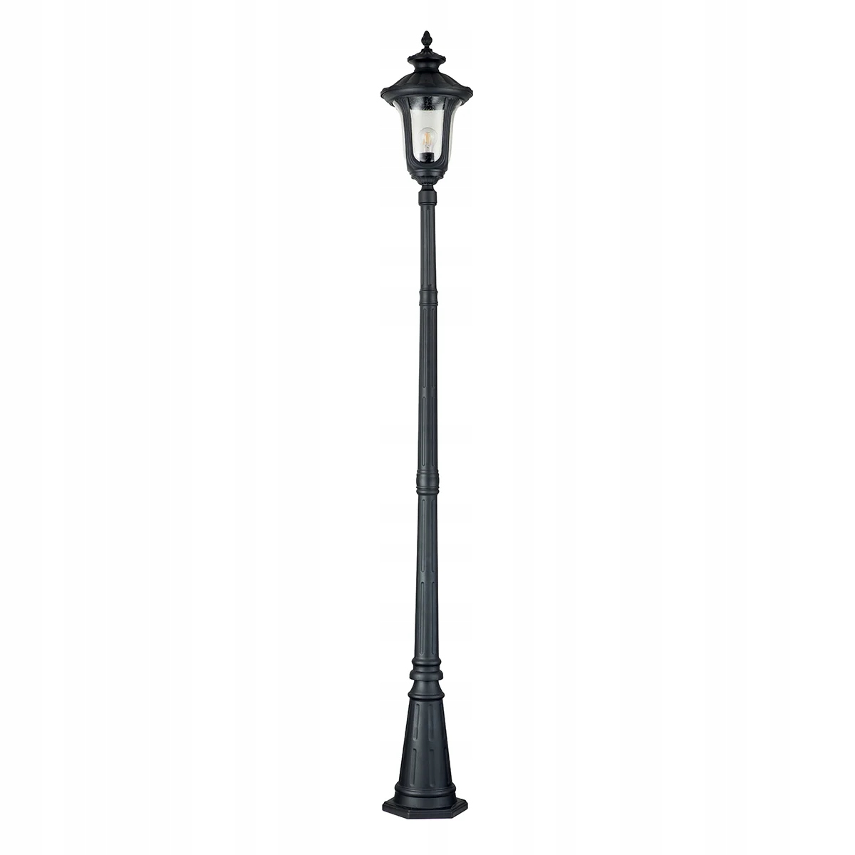 Záhradná lampa Elstead Chicago čierna E27 60W IP44 246,5 cm