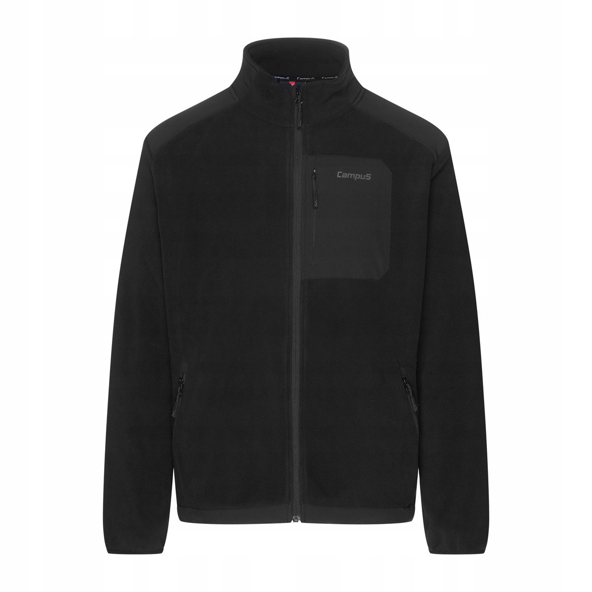 Mikina fleecová se zipem Treval Campus L černá