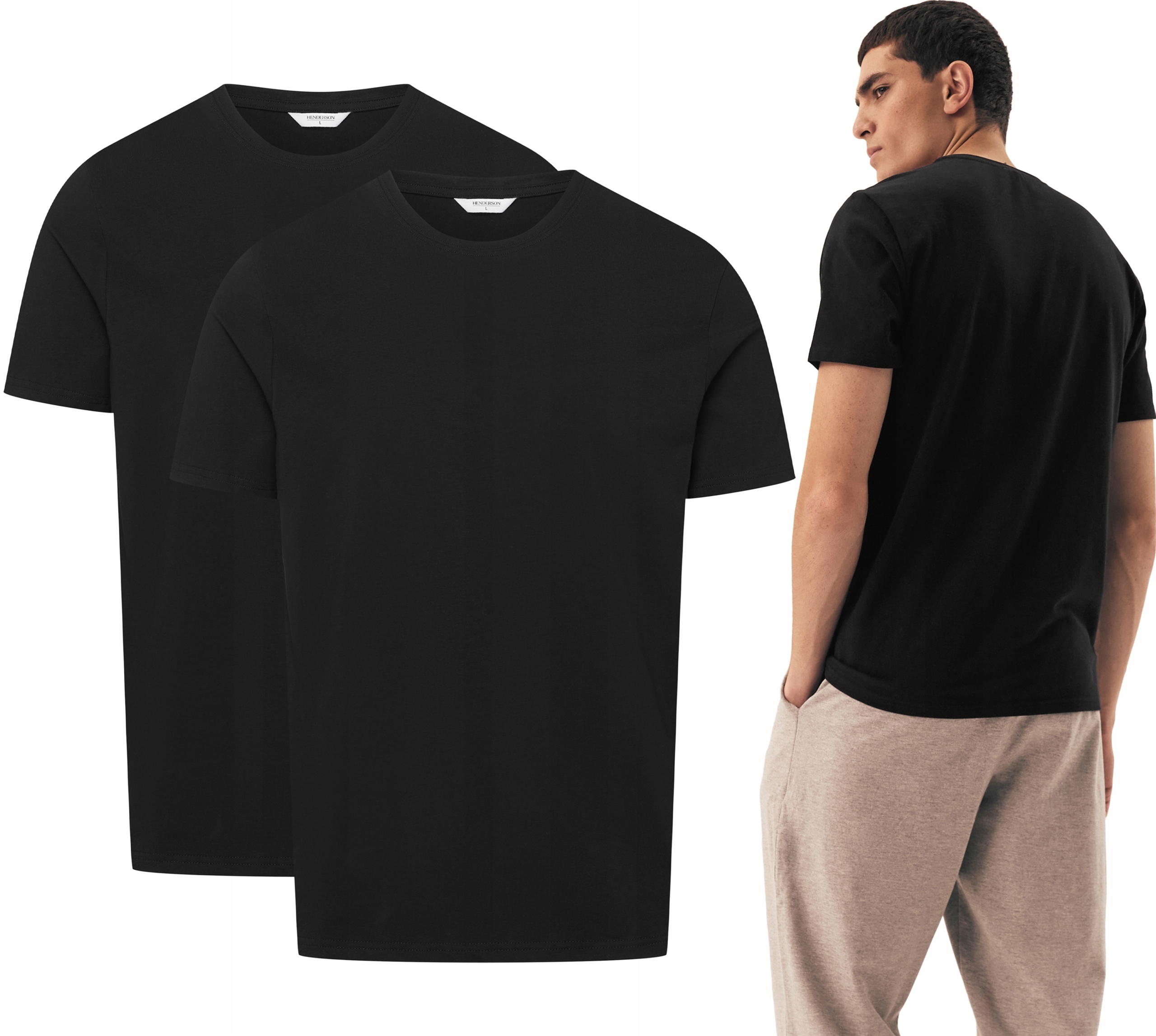 Tričko Pánské Henderson Move T-shirt bavlněné Set 2-BALENÍ XL