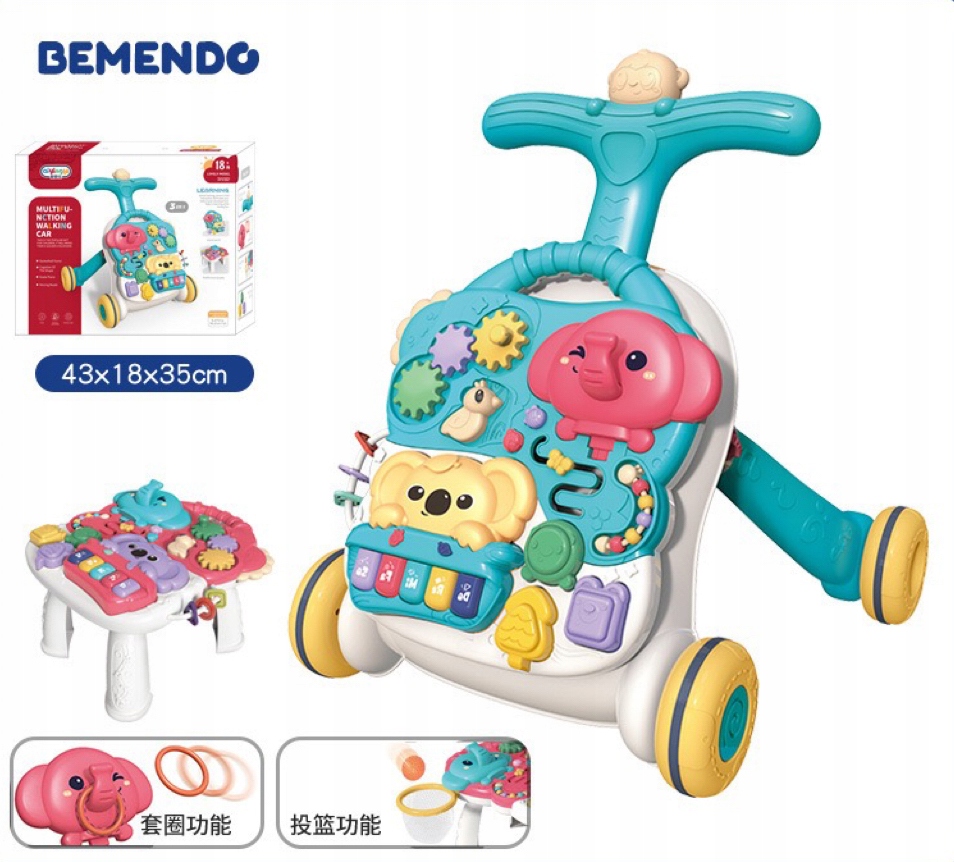 BEMENDO 2W1 CHODZIK/PCHACZ INTERAKTYWNY& STOL Płeć unisex