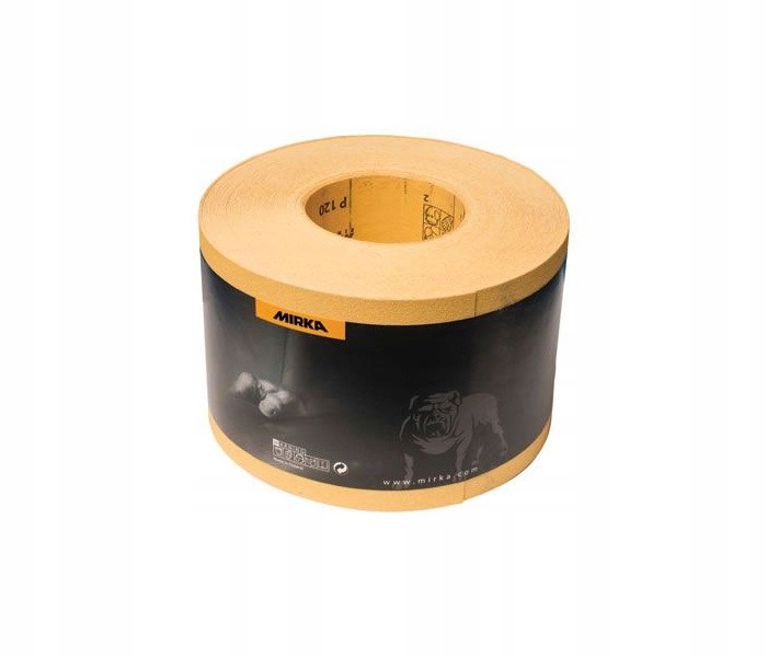 Мирка золото наждачная бумага рулон 115mm x 50m P320