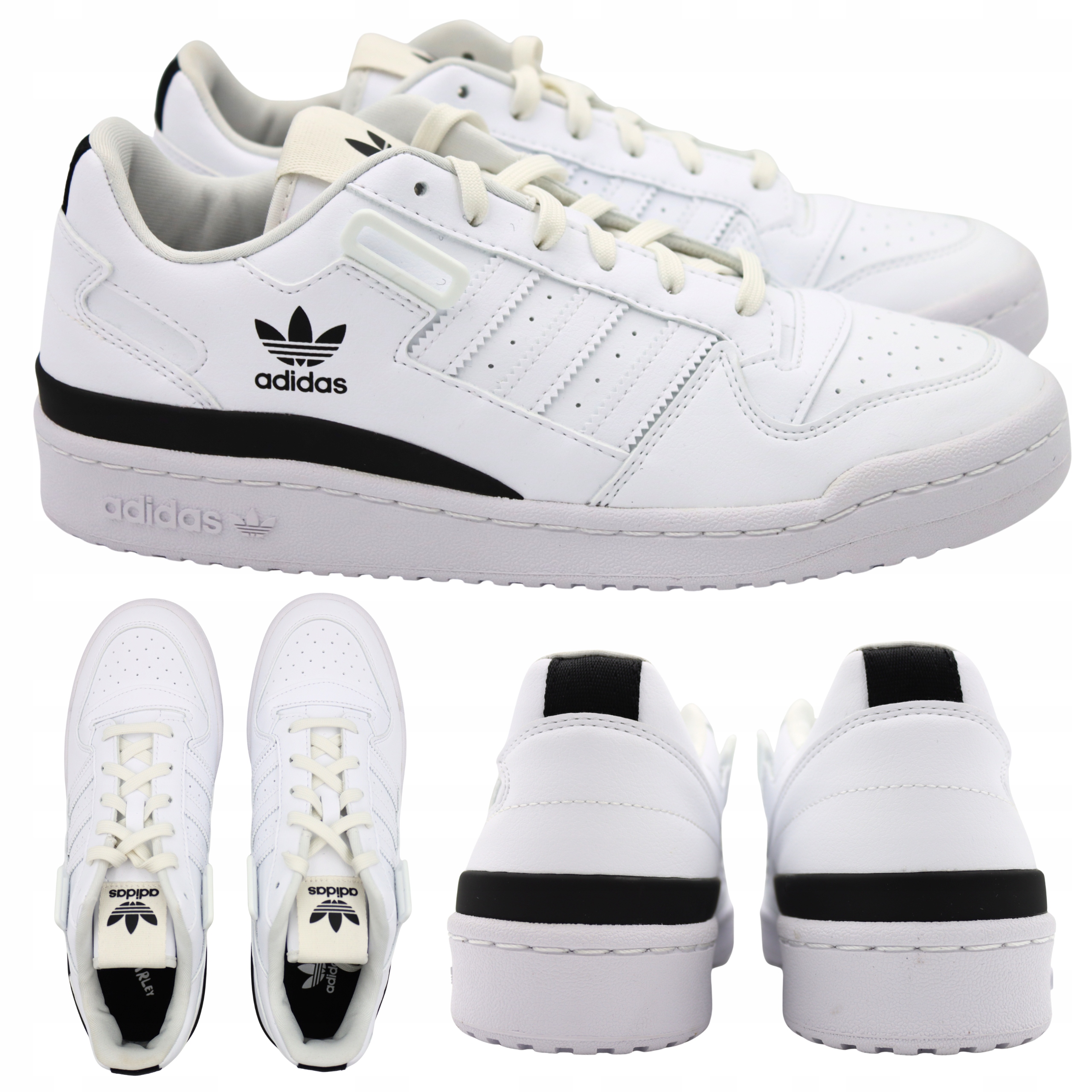 Pánské sportovní boty bílé Adidas Forum Kožené Vel. 44