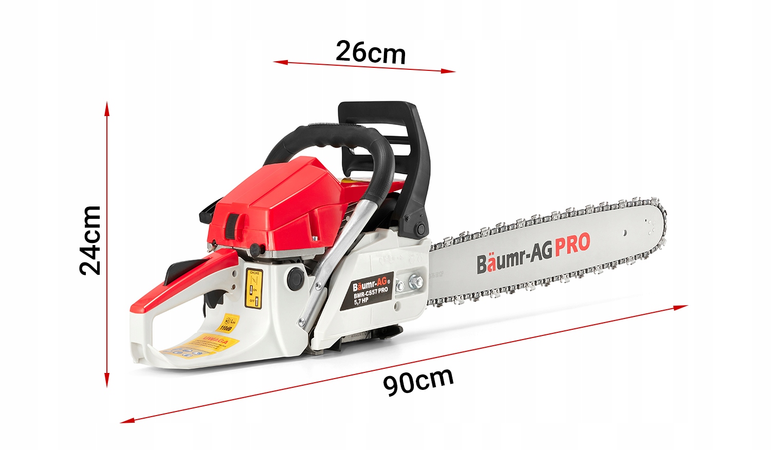 PIŁA Spalinowa PILARKA Łańcuchowa 5,7km 65cm3 zestaw XXL potężna moc — 18