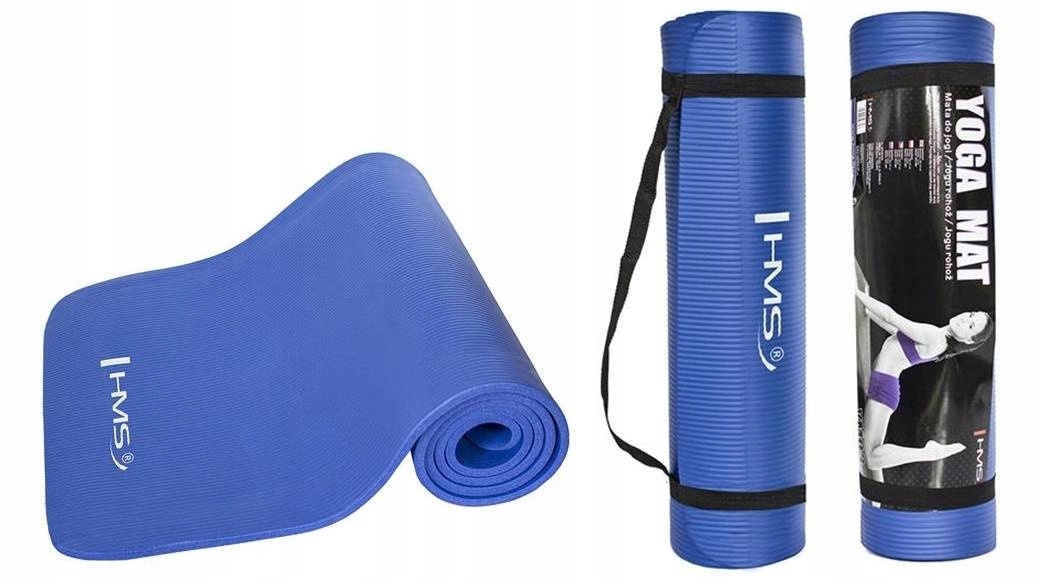 Mata do ćwiczeń fitness jogi antypoślizgowa Hms